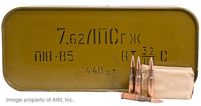 surplus 7.62x54r ammo for my mosin nagants rifles.