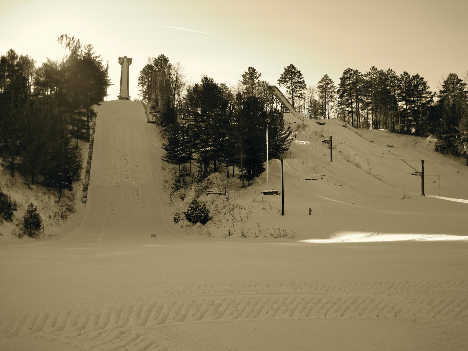 Where Skiing Can Take You Caution "Flying" Children Racing at Mt. Itasca
