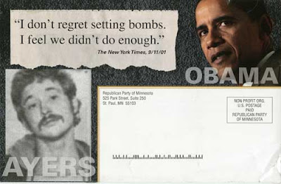 Mailer with photos of Obama and Ayers