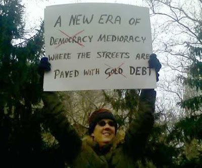 A new era of medioracy where the streets are paved with debt