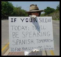If your silent today you'll be speaking Spanish tomorrow