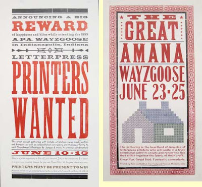 Two Wayzgoose posters for APA