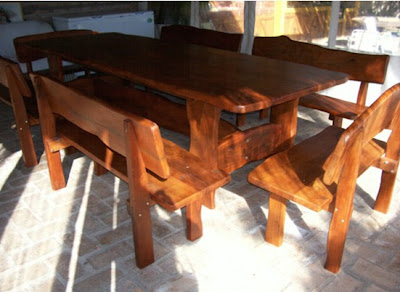 Muebles Rústicos: Armado de un juego de comedor