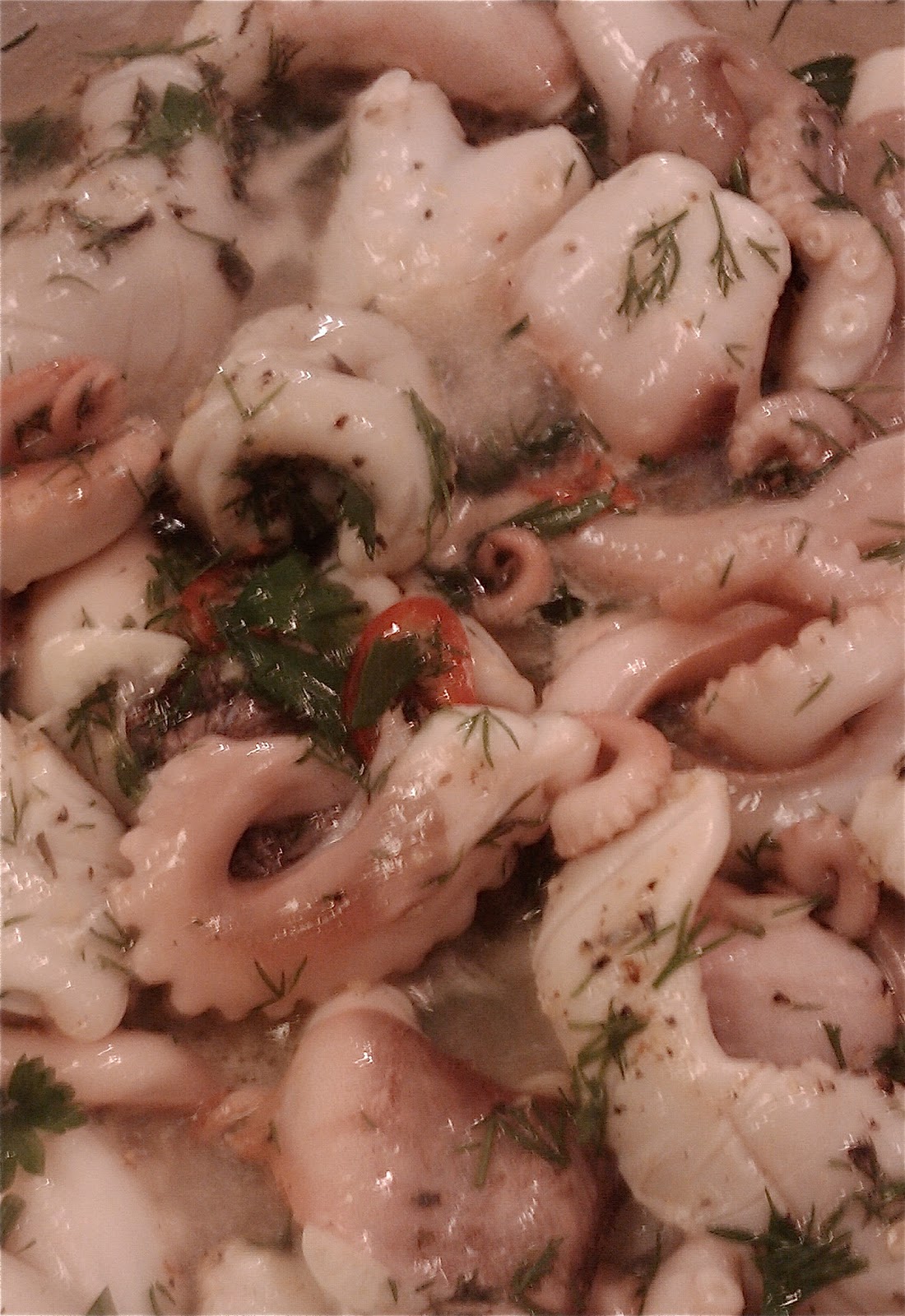 Food is good: Octopus stew