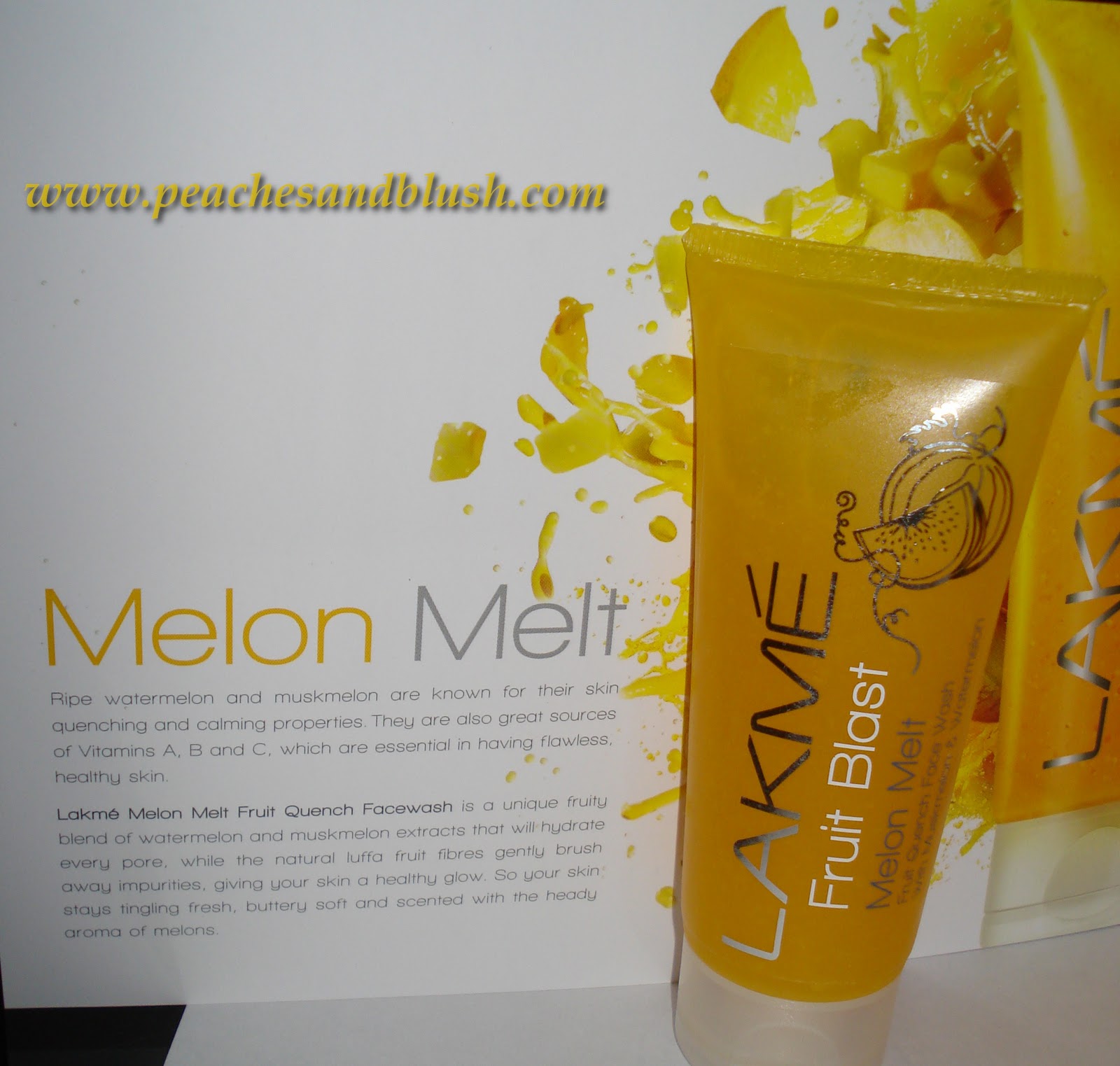 Lakme Fruit Blast Face Wash Melon Melt, Berry Lush & Citrus Rain Peachesandblush