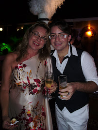 Mari Zanirato e o aniversáriante Douglas Campos