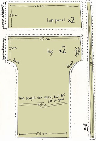 Brain Clutter: Sewing pattern: Thai fisherman pants