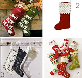 Black Eiffel Christmas Stockings