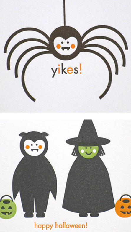 Egg Press Halloween Cards