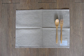 linen placemat, spring come rain fall | simple pretty