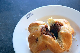 tatte bakery chocolate brioche on emma bridgewater utility plate | simple pretty