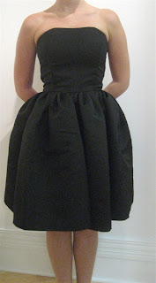 chloe and reese black strapless dress | simple pretty