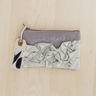 made by hank ruffled zipper pouch | simple pretty