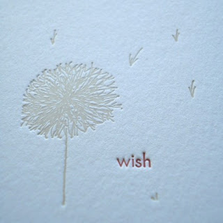 paper dragonfly studio 'wish' card | simple pretty