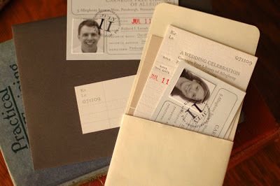 sideshow press library save-the-date | simple pretty