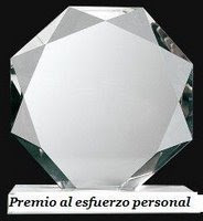 Este blog tiene el premio al esfuerzo personal.