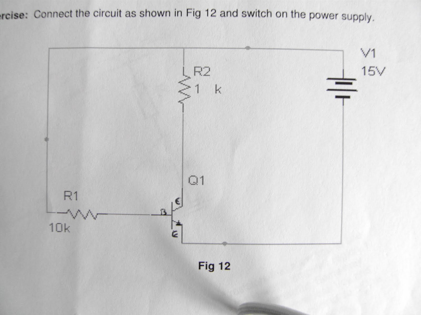 Experiment No.7 - Transistor as a switch Experiment No.7 - Transistor as a switch