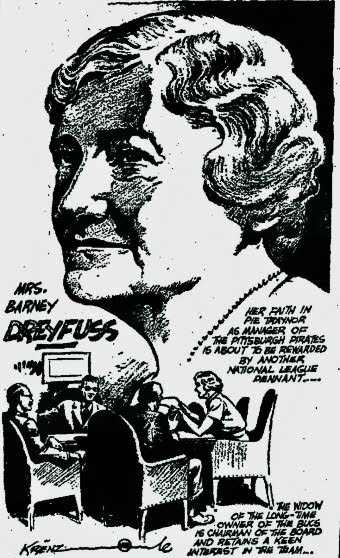 September 1938...Mrs. Barney Dreyfuss