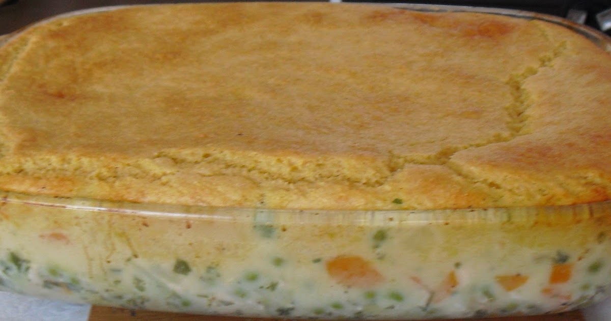 Chicken Pot Pie with Cornbread Crust