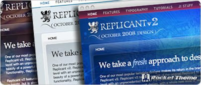 Replicant v2 - October 08 Joomla Templates