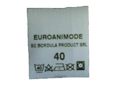Etichetă din poliester textil pentru identificarea produselor EUROANIMODE ®