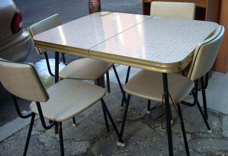 60s retro kitchen table and chair