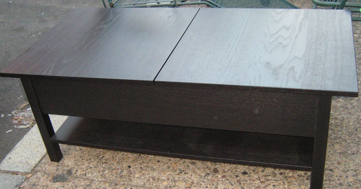 Uhuru Furniture & Collectibles Black Ikea Coffee Table SOLD!