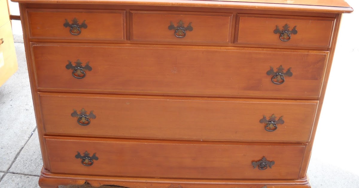 Uhuru Furniture & Collectibles Rock Maple Dresser SOLD
