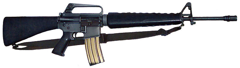 m 16 rifle. The M16 rifle fires the