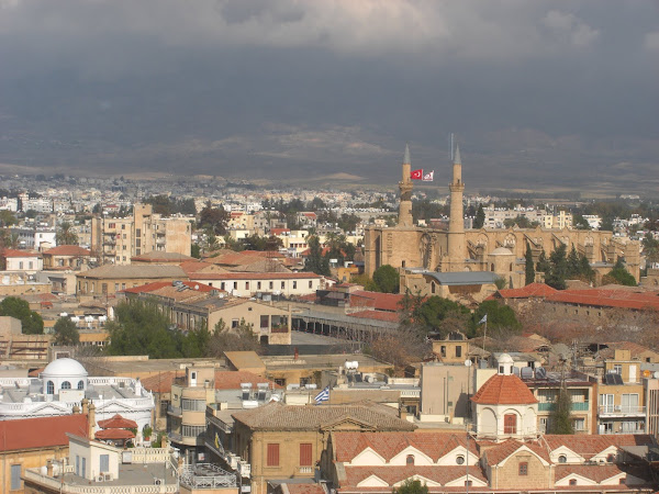 View of Cypriot and Turkish Nicosia