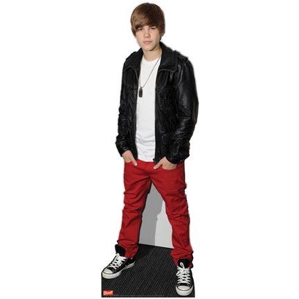 justin bieber cut out life size. Justin Bieber cutout at an