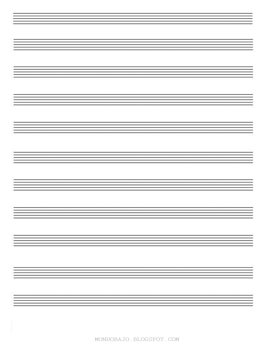 staff paper to print