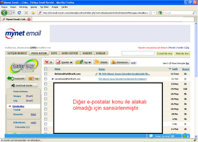 Osman Bulut'a gönderilen e-postalar