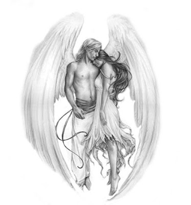 angel tattoos drawings