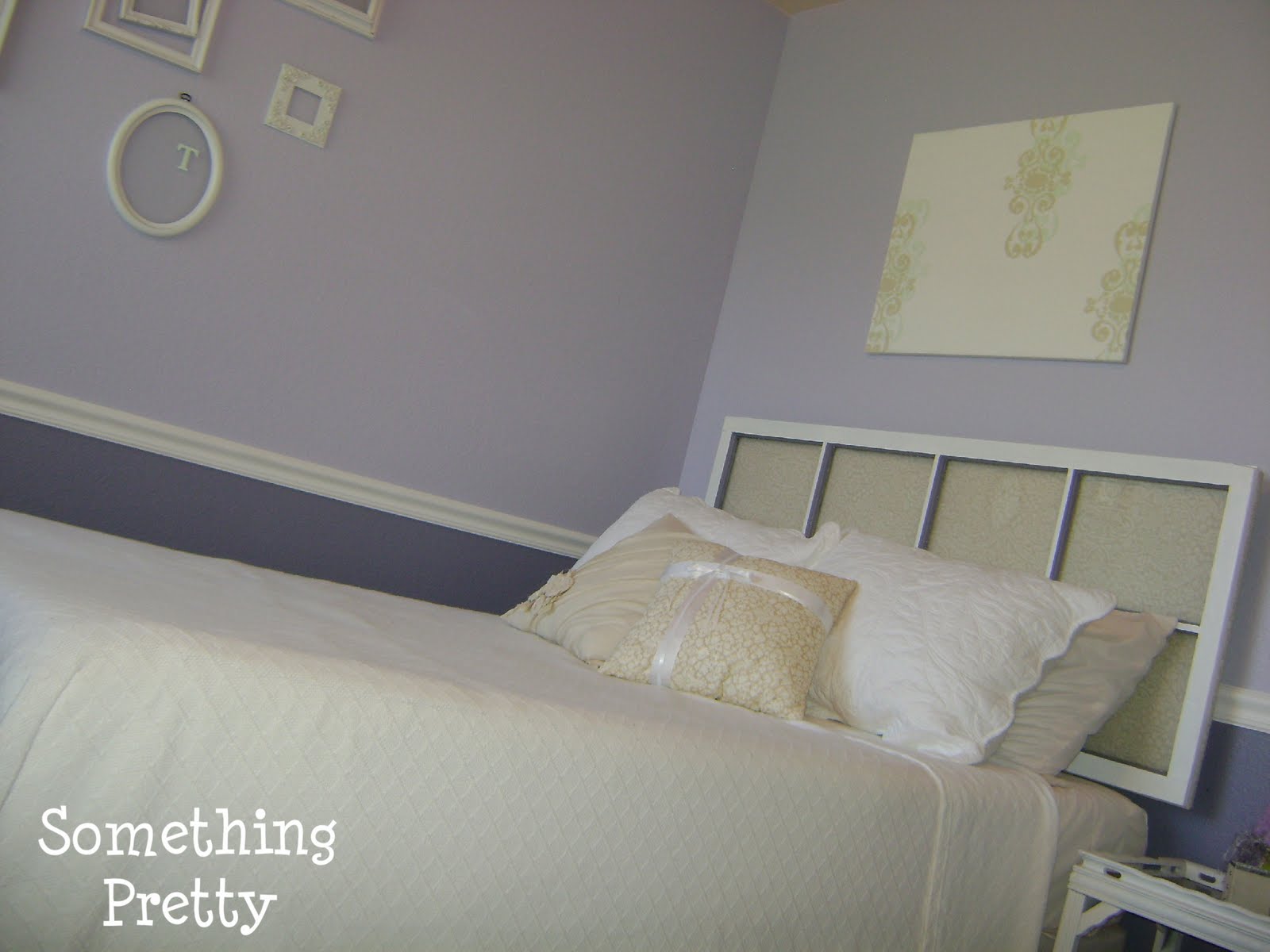 Something Pretty Window Pane Headboard Tutorial