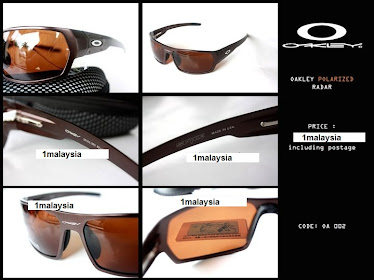 OAKLEY SPIKE POLARIZED (METAL BROWN COLOR) SUPER A QUALITY TOUGH FRAME + GRIP POLARIZED LENS HYDROP