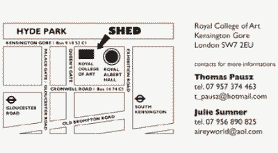 Royal College of Art - Invitation Map (2008)