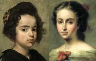 Saint Rufina by Vélazquez (left) and Murillo (right)
