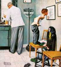 Norman Rockwell - Before the Shot (1958)