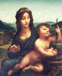 Leonardo da Vinci - Madonna with the Yarnwinder