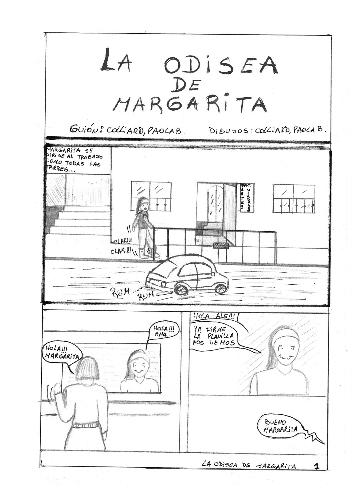 Comic "La odisea de Margarita" 1