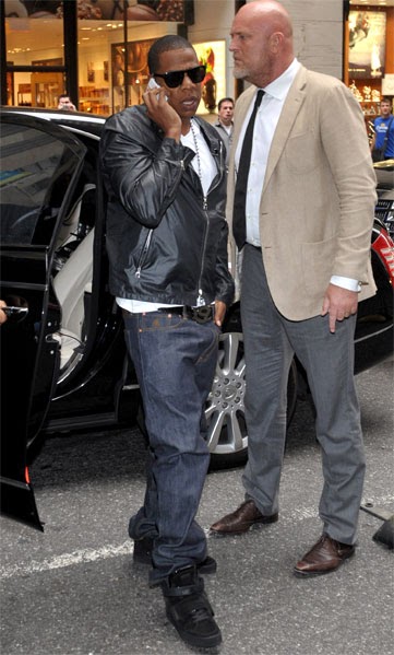 Celebrities: Jay-Z wearing Louis Vuitton x Kanye West – Don Sneakers