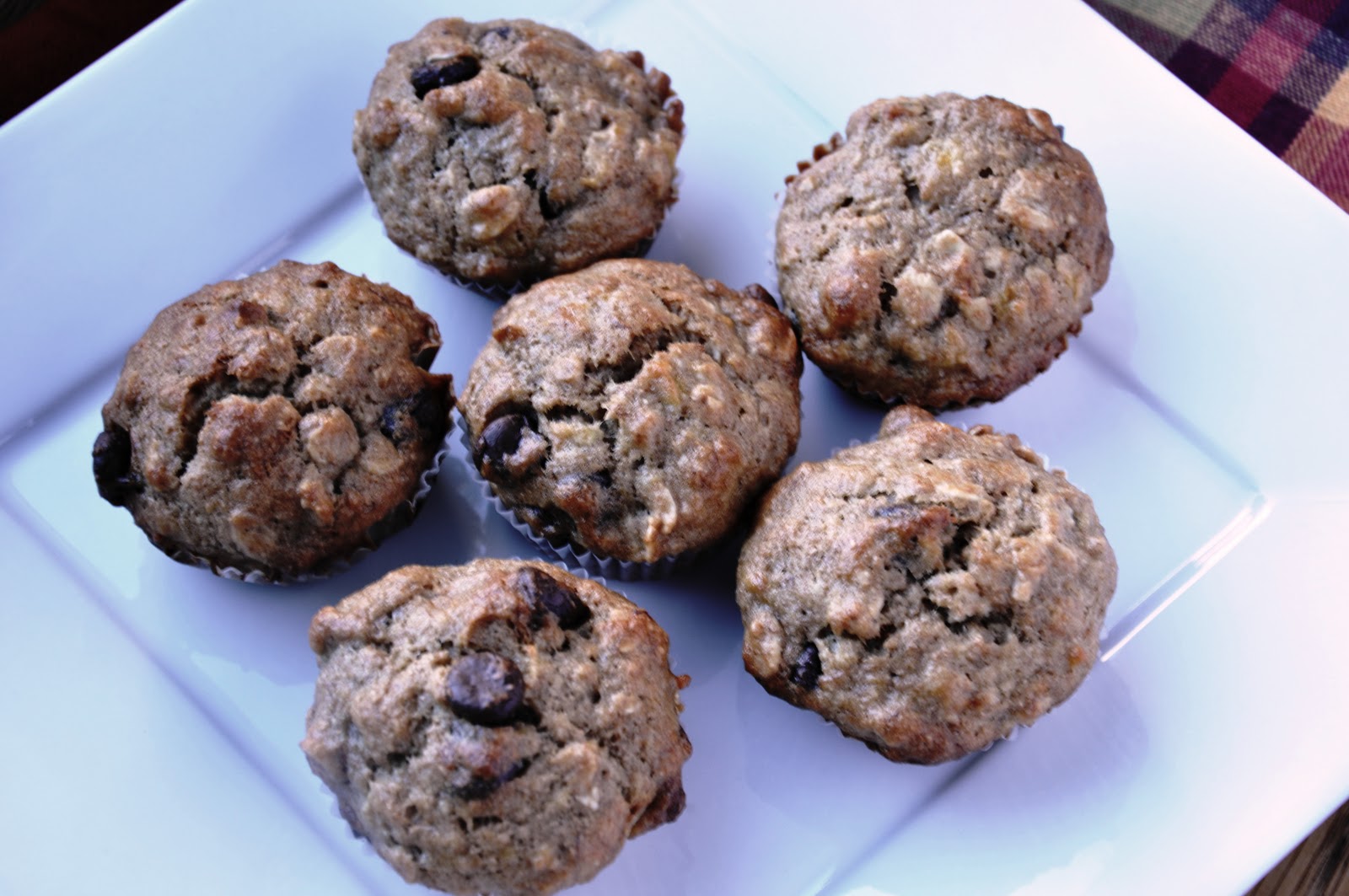 Eggless Banana Chocolate Chip Muffins (LITE & 112 Calories) Honey