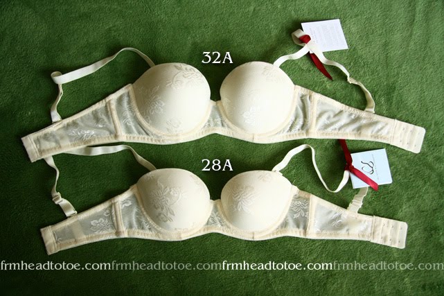 White Bra Cup with a Strap Size 32B - Bra Cups - Bra Making Supplies -  Notions
