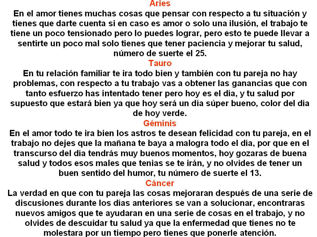 Horoscopo De Hoy Gratis from