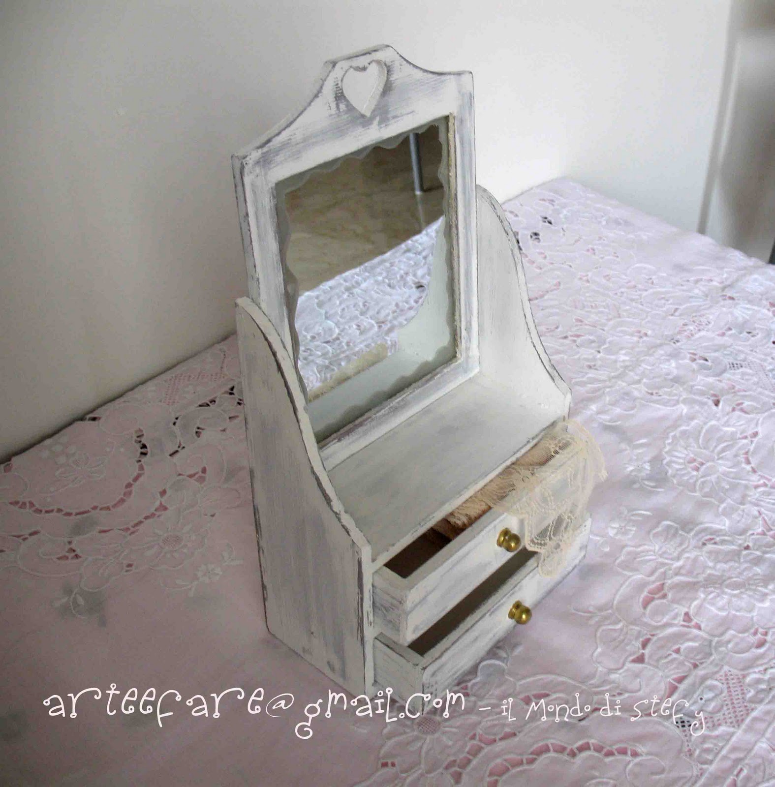 Art&fare: la piccola specchiera shabby Portaspezie shabby