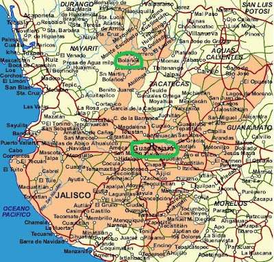 jalisco mexico map. guadalajara jalisco mexico