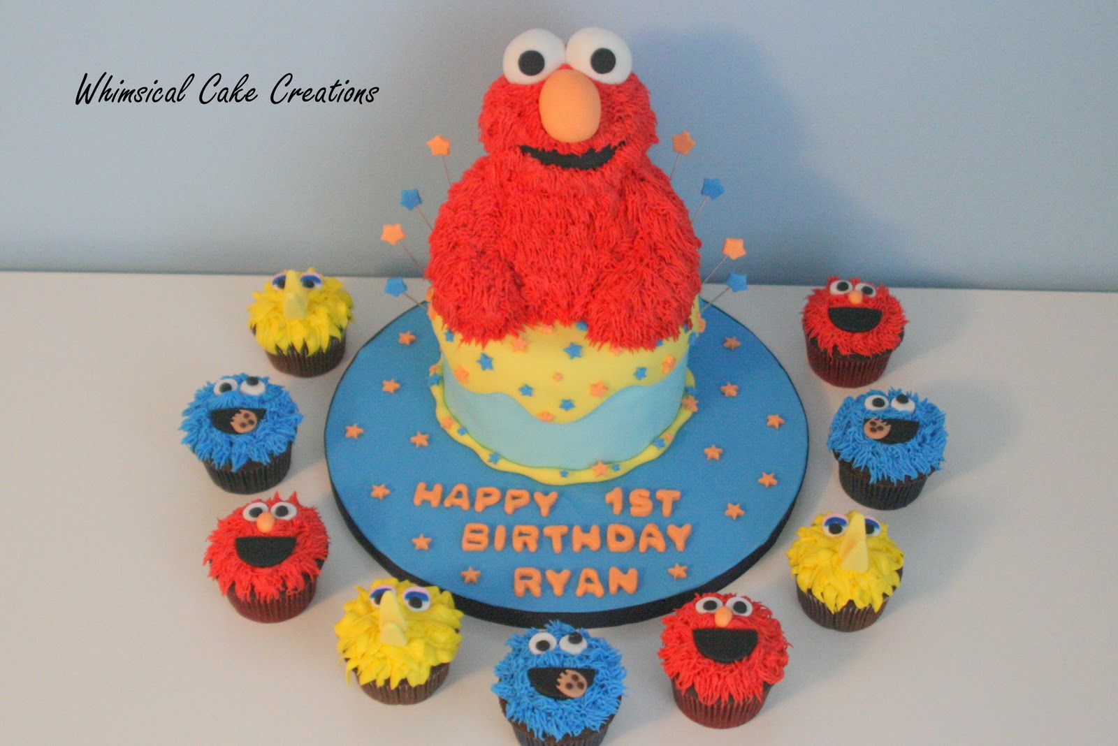 elmo smash cake