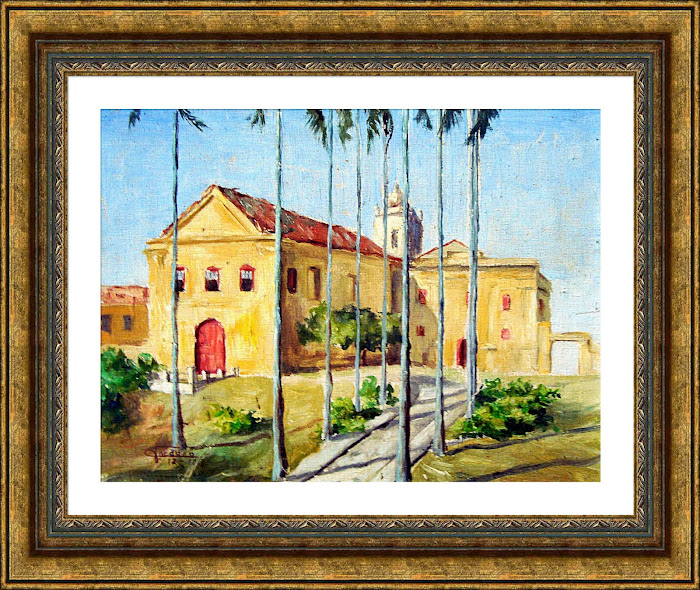 re- leitura do quadro "Mosteiro de Olinda de Joanita Mello - 1959 "