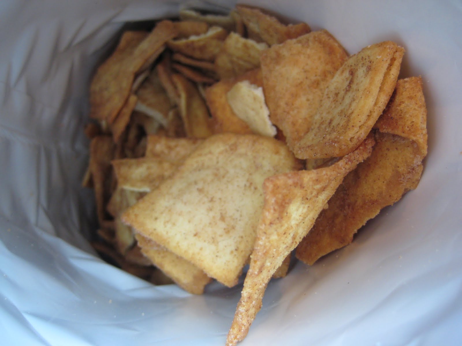 From Scratch Cinnamon Sugar Pita Chips & Dip
